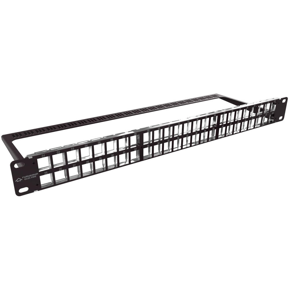 Patch Panel 48 Portas Descarregado Alta Densidade Furukawa Patch Panel 48 Portas Descarregado 1U Alta Densidade - 35050805 FURUKAWA