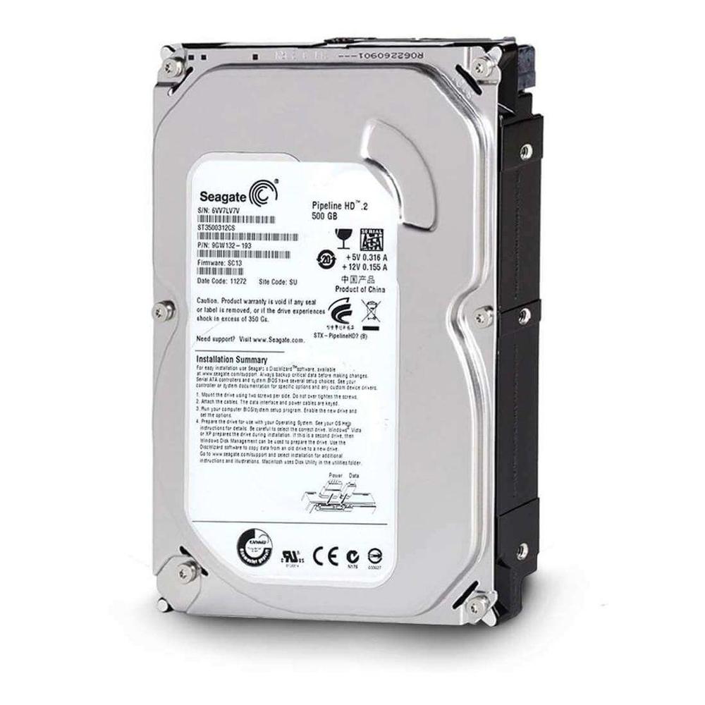 HD Interno 500GB - Pipeline - 3.5" Sata - 8Mb 5900RPM - ST3500312CS