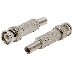 Conector BNC Macho 6mm com Mola Solda - 75OHMS