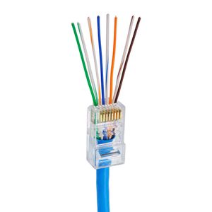 Conector RJ45 Cat5e de Passagem EZ