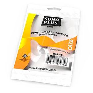 Keystone RJ45 Cat6 SohoPlus Branco