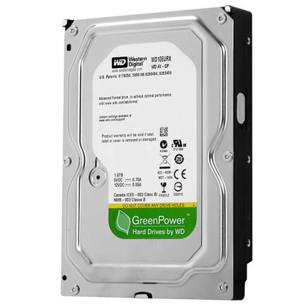 HD Interno 1TB Green Power 3,5" Sata III 64MB 7200RPM HD Interno 1TB - Green Power - 3,5" Sata III - 64MB - 7200RPM - WD10EURX