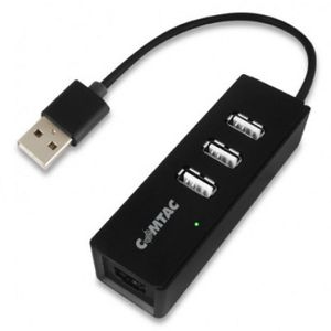 Hub USB 2.0 3 Portas + 1 Porta Lan 10/100