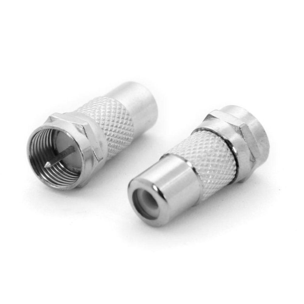 Adaptador RCA Fêmea x F Macho Rosca