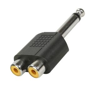 Adaptador P10 Stereo Macho x 2 RCA Fêmea