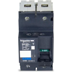 Disjuntor NG125L Caixa Moldada Termom 2P 690V 50KA 20A