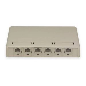 Kit Caixa Sobrepor 6 posições + Keystones Ortronics