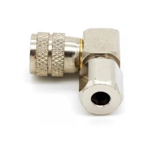 Conector Spinner Macho 4mm - 90Graus 2 Unidades