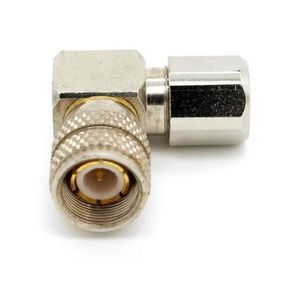 Conector Spinner Macho 4mm - 90Graus 2 Unidades