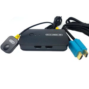 Chaveador Switch KVM HDMI 2 Portas 4K com Cabos e Controle