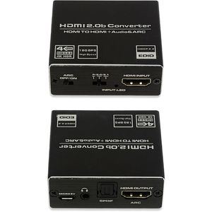 Extrator de Áudio HDMI 4k 2.0 4K 60Hz + Áudio P2 e Óptico