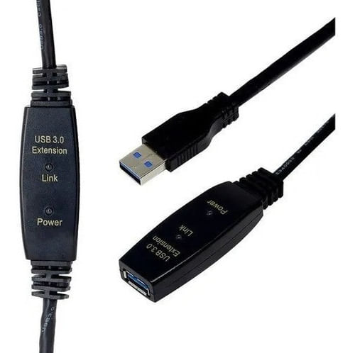 Cabo Extensor USB 3.0 Amplificado 5,0 Metros
