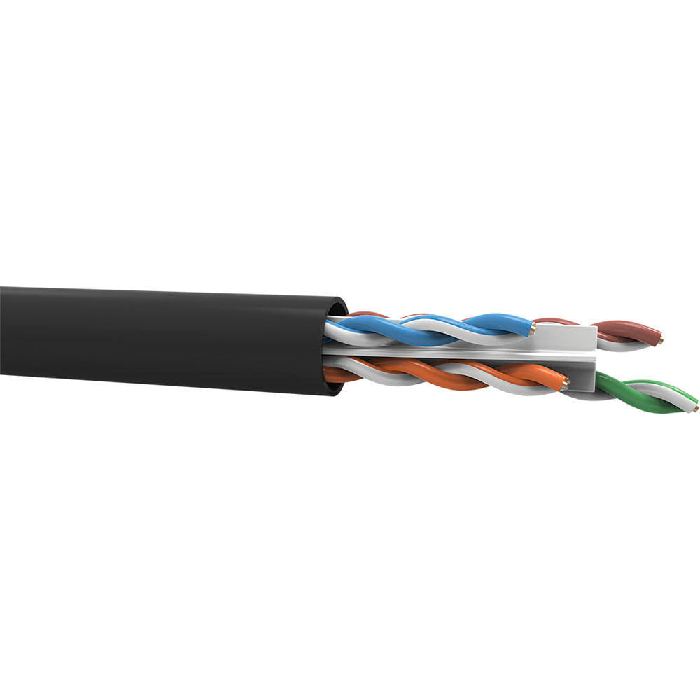 Cabo de Rede CAT6 U/UTP CMX SohoPlus Furukawa Preto, 100 Metros