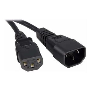 Cabo AC IEC C13 X C14 10A 1,80 Metros