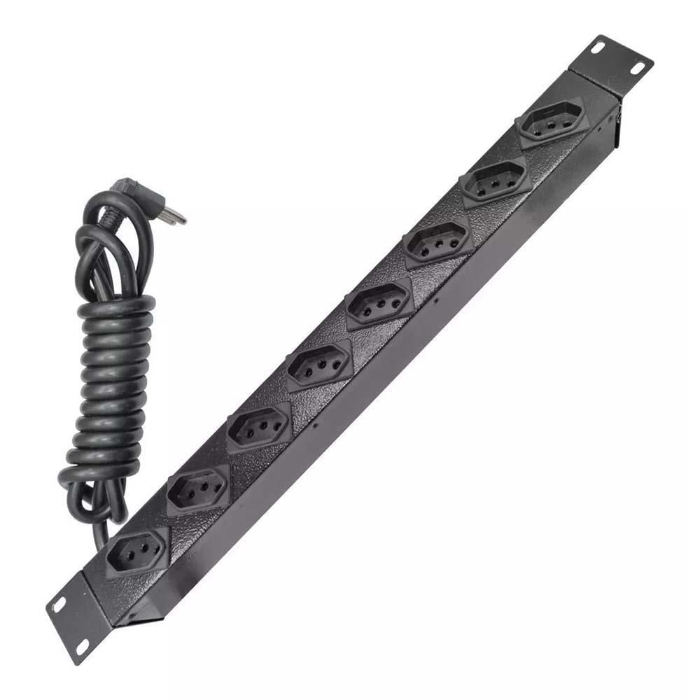Régua Padrão Rack 19" com 8 Tomadas 10A Régua padrão 19” com 8 Tomadas 10A