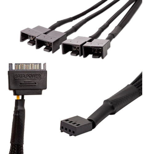 Cabo de Alimentação SATA Pwm x 5 Pinos Cabo de Alimentacao Sata Pwm x 5 Pinos