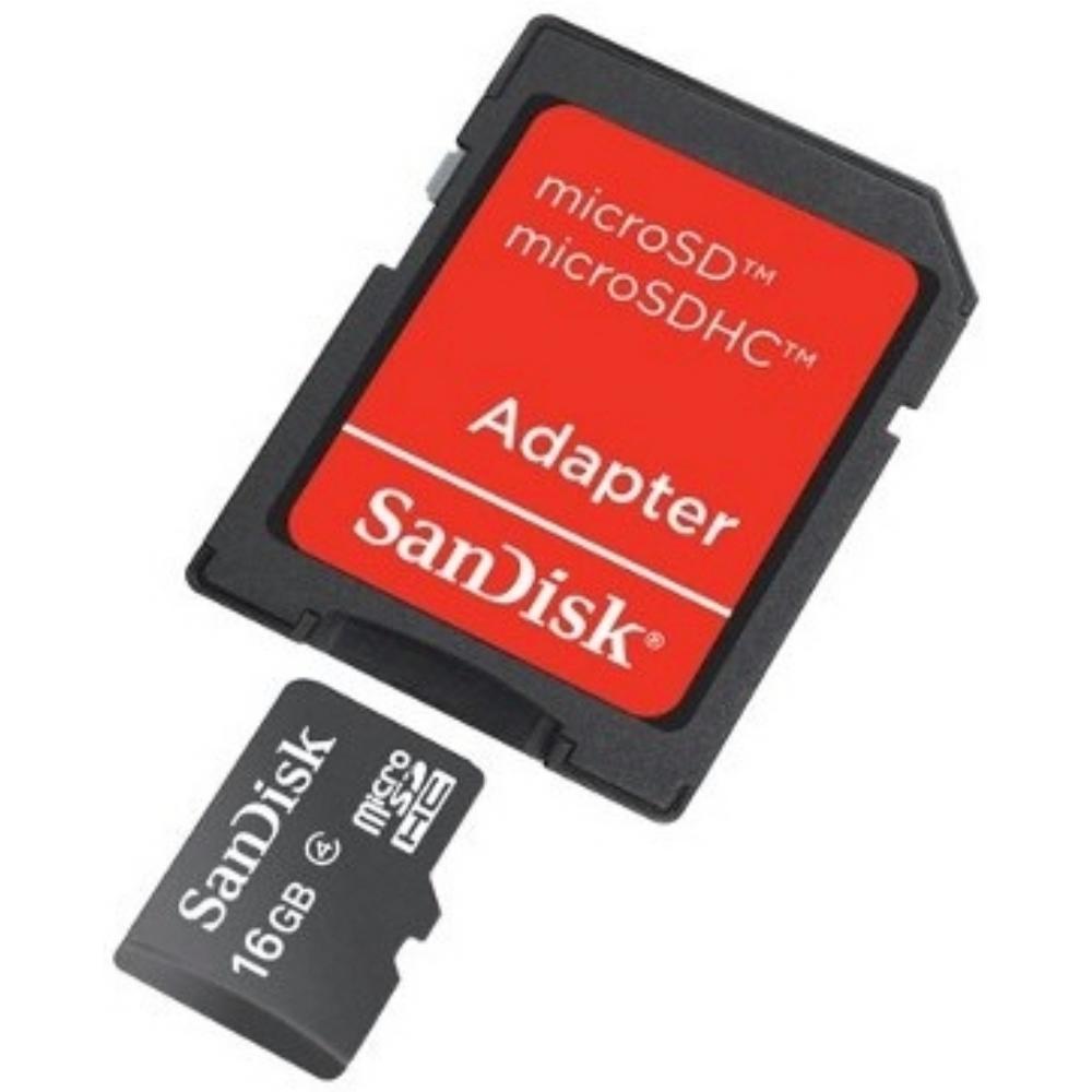 Cartão de Memória 16Gb Micro SD com Adaptador CARTÃO DE MEMÓRIA 16GB MICRO SD C/ADAPTADOR