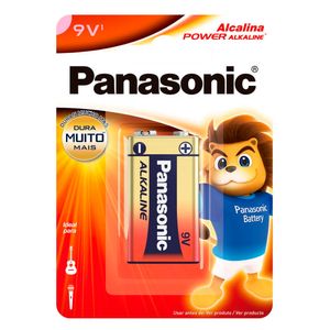 Bateria 9V Alcalina Panasonic