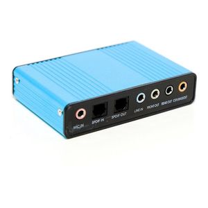 Placa de Som Externa  USB Digital 5.1 Canais