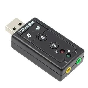 Adaptador de Som 7.1 USB 2.0 Externo