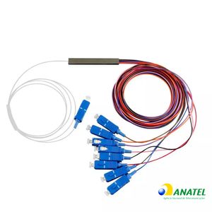 Splitter Óptico Balanceado 1 x 8 SC/UPC