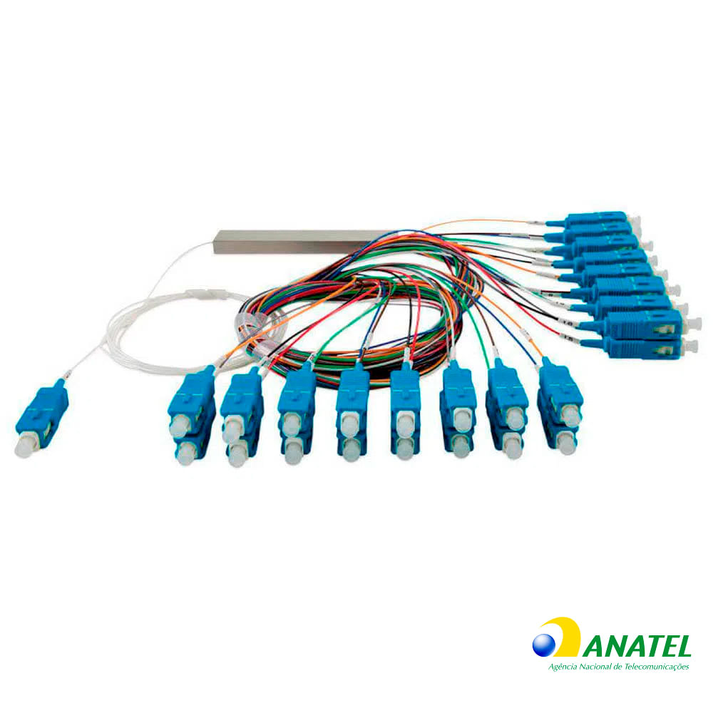 Cabo Óptico com Divisor Plc 1X32 - SC/UPC Monomodo - XFS1321 Cabo óptico Sc Upc Spliter Com Divisor Plc 1x32 Xfs 1321
