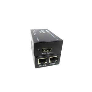 Extensor HDMI via 2 cabos de rede até 30 metros sem fonte