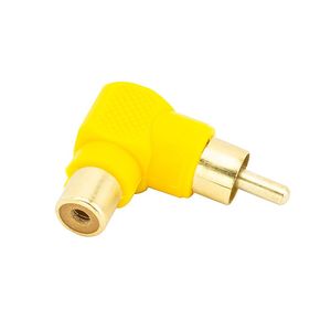 Adaptador 1 RCA Macho x 1 RCA Fêmea 90 Graus