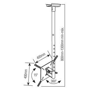 Suporte de Teto Articulado  para TV 10" a 55"