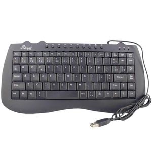 Mini Teclado Multimídia Standard com Fio USB