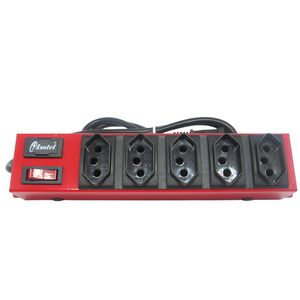 Filtro de Linha com 5 Tomadas 10A Vermelho