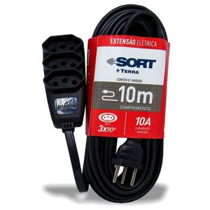 Extensão Elétrica 2P+T Sort 3 Tomadas 10,0 Metros