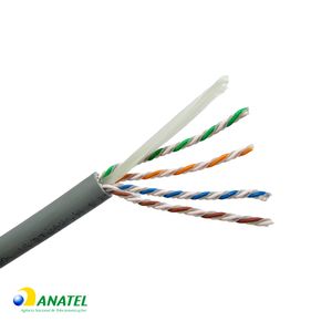 Cabo de Rede CAT6A U/UTP CM CommsCope Cinza