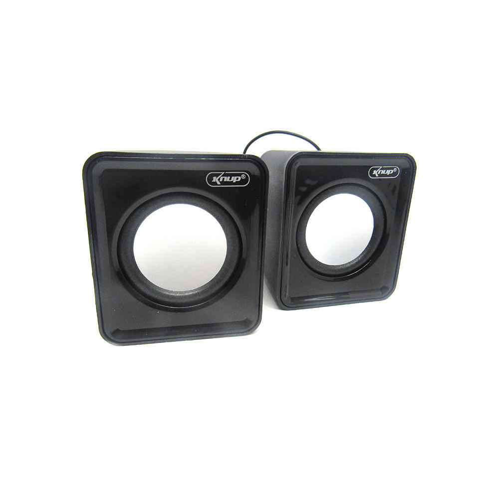 Caixa de Som para Computador USB/P2 3Wx2 KP-609 Caixa de Som USB 2.0 6W RMS com Controle de Volume em Cores