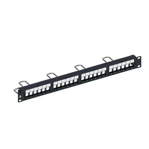 Patch Panel 24 Portas Cat6 Descarregado com Keystone