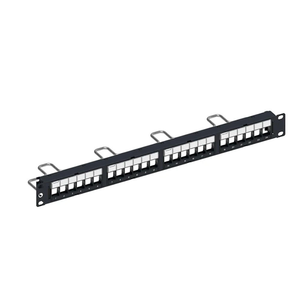 Patch Panel 24 Portas Cat6 Descarregado com Keystone