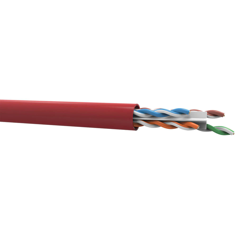 Cabo de Rede CAT6 U/UTP LSZH Prysmian Vermelho