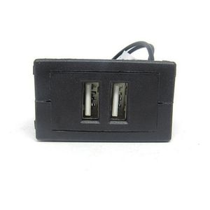 Módulo USB com 2 Entradas 2.4A Ultra Rápido Preto