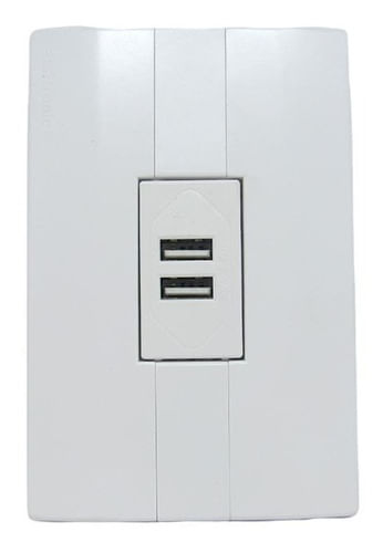 Espelho Modular 4 x 2 com 2 Módulos USB 2.4A Ultra Rápido