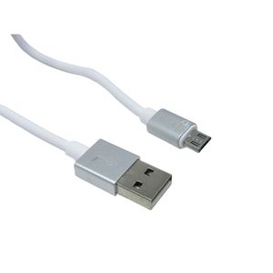 Cabo USB para V8 Branco 2,0 Metros