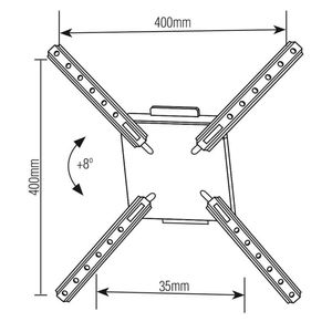 Suporte Fixo Inclinável para TV 10" A 55" SBRP110