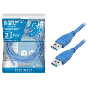 Cabo USB 3.0 AM/AM 2,0 Metros