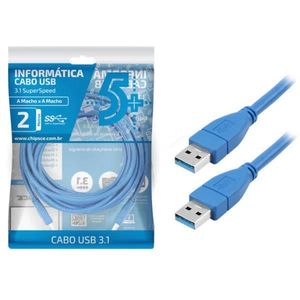 Cabo USB 3.0 AM/AM 5,0 Metros