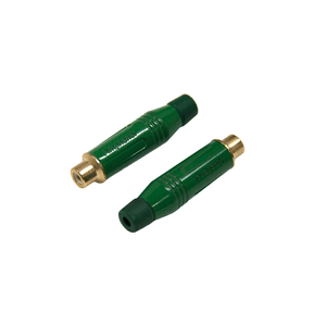 Conector RCA Fêmea Verde Amphenol