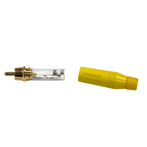 Conector RCA Macho Amarelo Amphenol