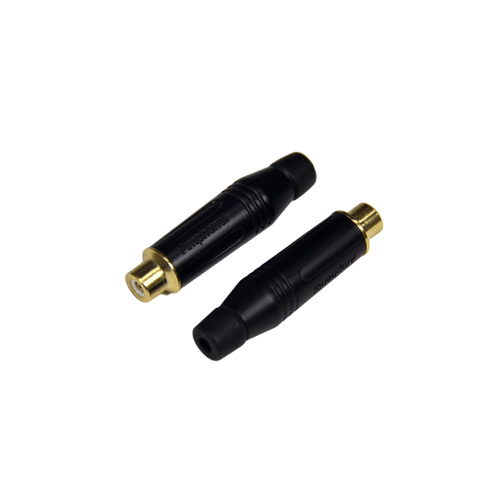 Conector RCA Fêmea Preto Amphenol
