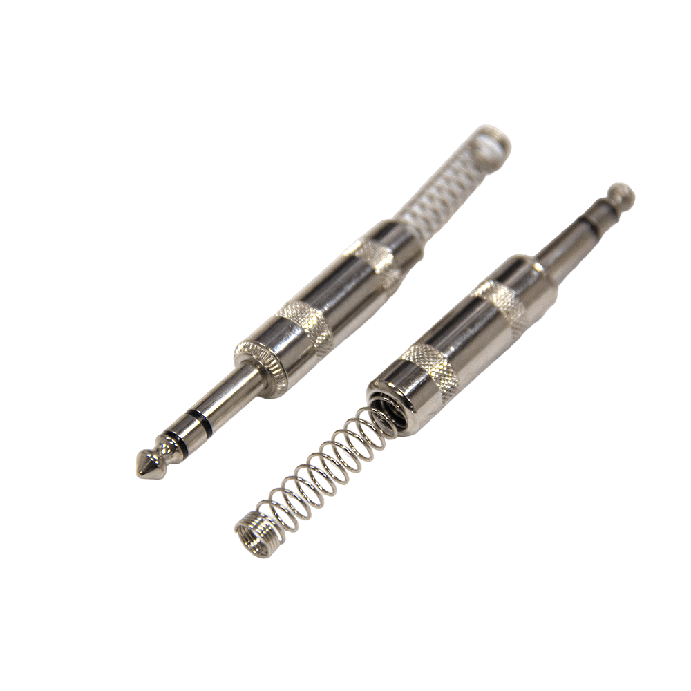 Conector P10 Stereo Profissional Mola Espiral