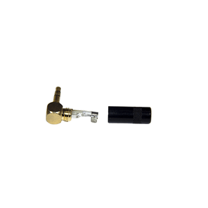 Conector P2 Stereo 90° graus Preto Santo Ângelo