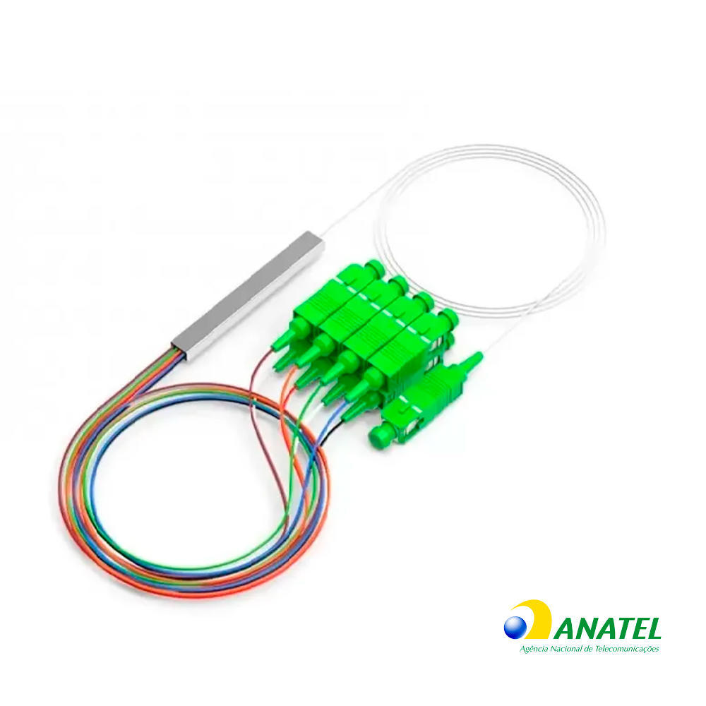 Splitter Óptico Balanceado 1 x 8 SC/APC