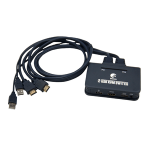 Switch KVM 2 Portas HDMI com Cabo